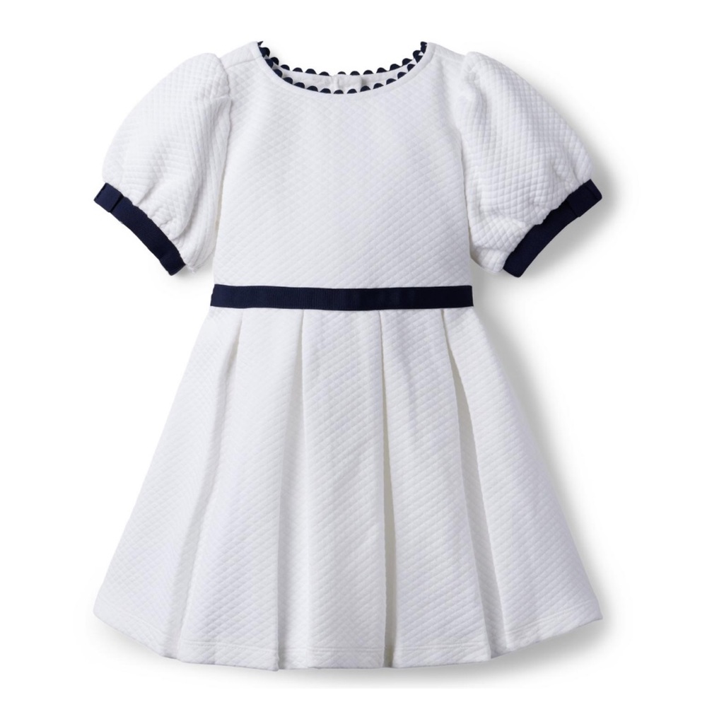 Janie and Jack :: Puff Sleeve Jacquard Dress
